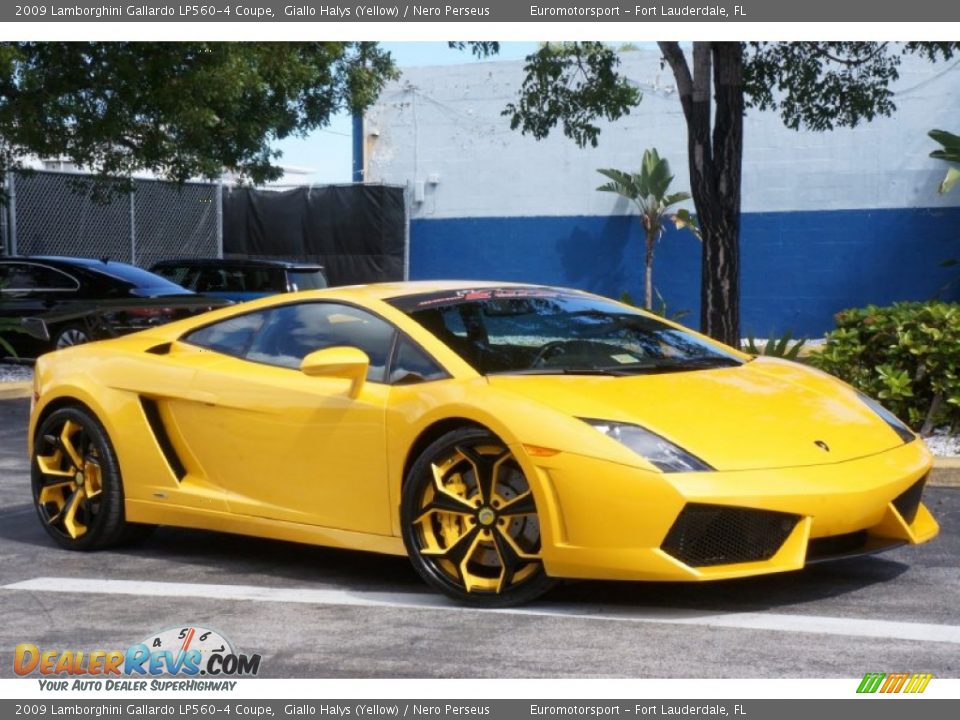 2009 Lamborghini Gallardo LP560-4 Coupe Giallo Halys (Yellow) / Nero Perseus Photo #22