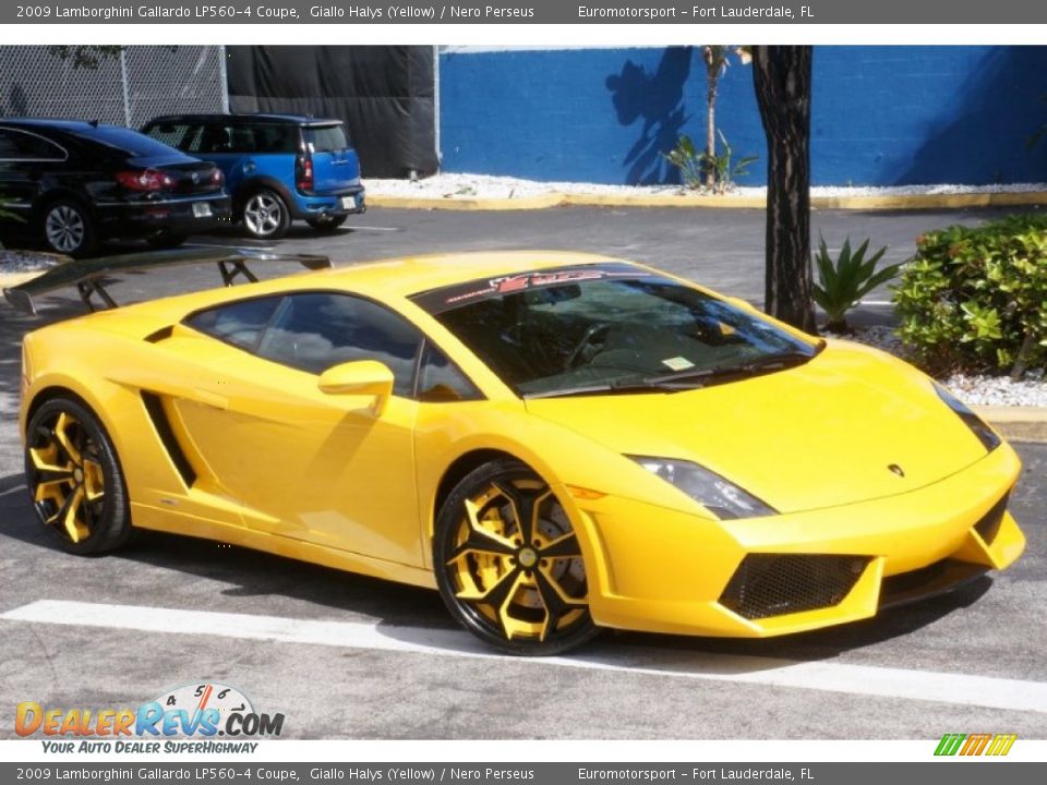 2009 Lamborghini Gallardo LP560-4 Coupe Giallo Halys (Yellow) / Nero Perseus Photo #23