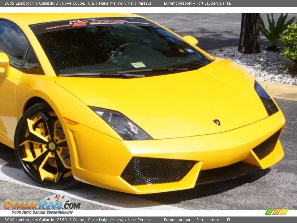 2009 Lamborghini Gallardo LP560-4 Coupe Giallo Halys (Yellow) / Nero Perseus Photo #24