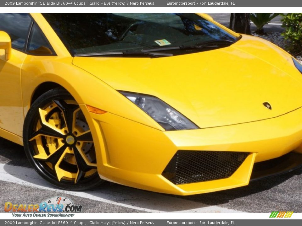 2009 Lamborghini Gallardo LP560-4 Coupe Giallo Halys (Yellow) / Nero Perseus Photo #25
