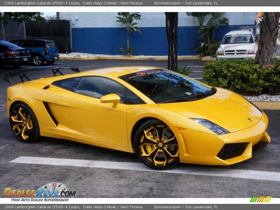 2009 Lamborghini Gallardo LP560-4 Coupe Giallo Halys (Yellow) / Nero Perseus Photo #28