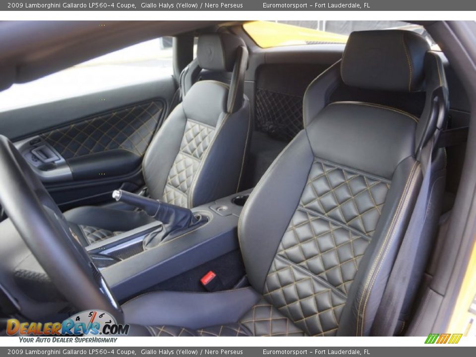 2009 Lamborghini Gallardo LP560-4 Coupe Giallo Halys (Yellow) / Nero Perseus Photo #44