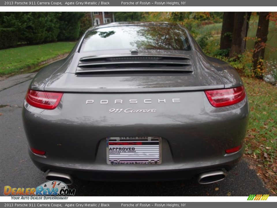 2013 Porsche 911 Carrera Coupe Agate Grey Metallic / Black Photo #5