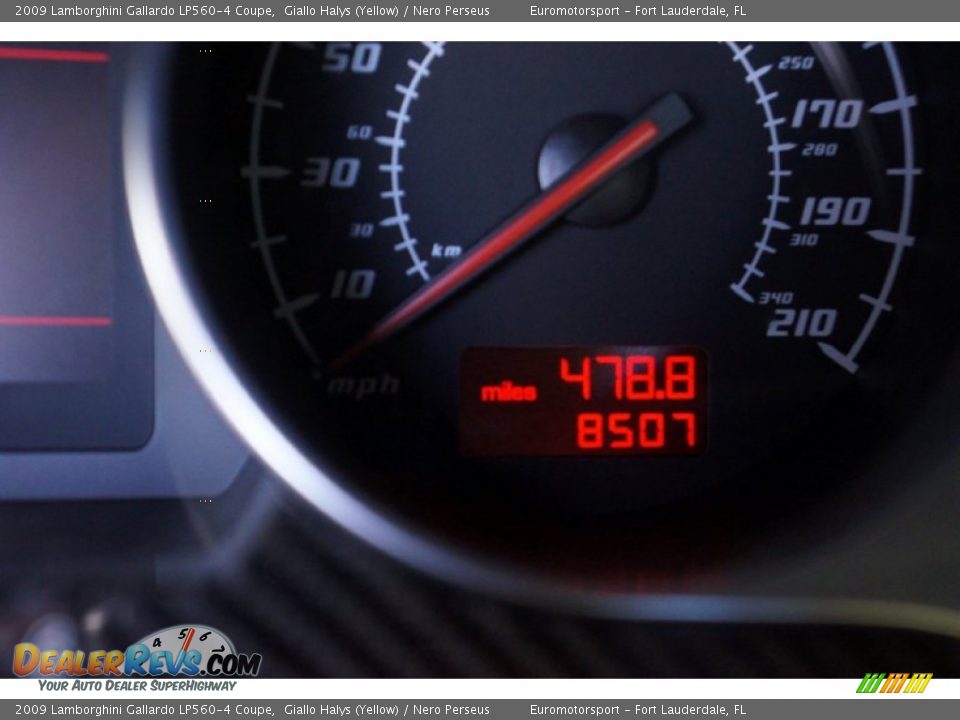 2009 Lamborghini Gallardo LP560-4 Coupe Giallo Halys (Yellow) / Nero Perseus Photo #72