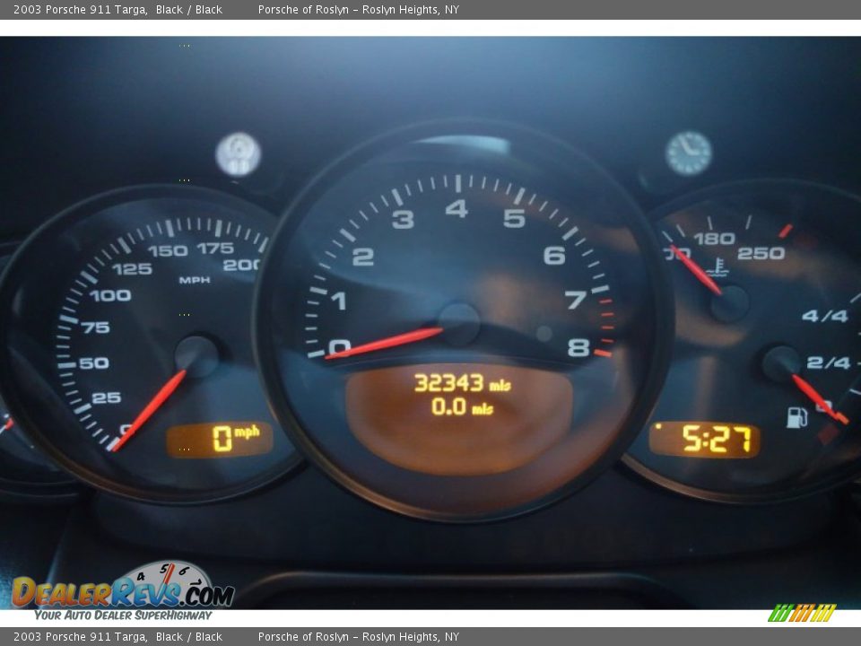 2003 Porsche 911 Targa Black / Black Photo #21