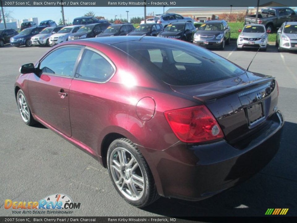2007 Scion tC Black Cherry Pearl / Dark Charcoal Photo #5