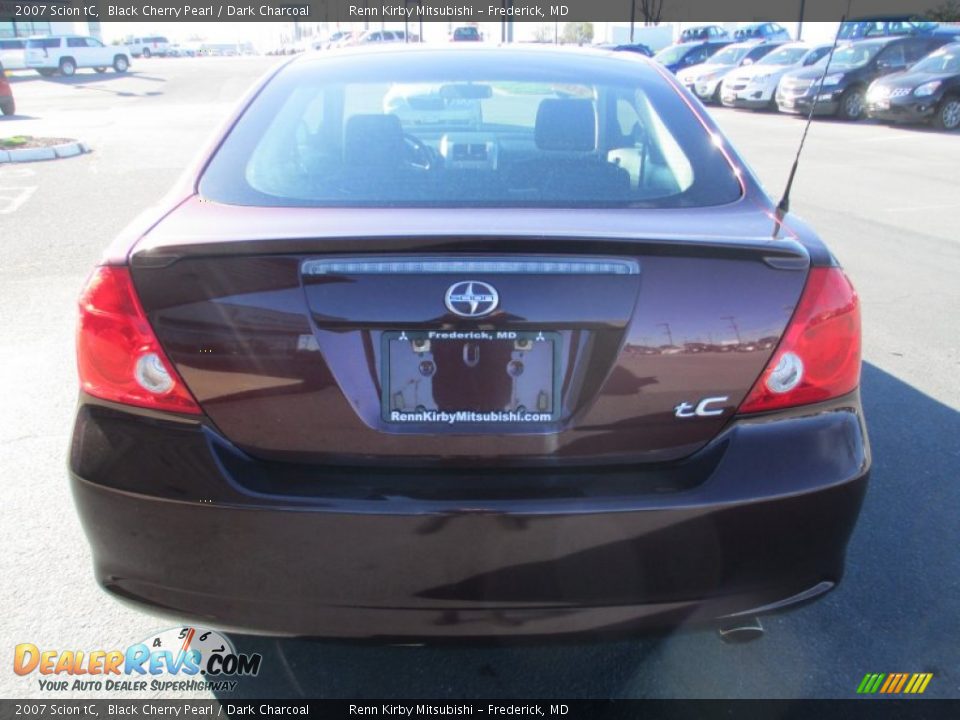 2007 Scion tC Black Cherry Pearl / Dark Charcoal Photo #6