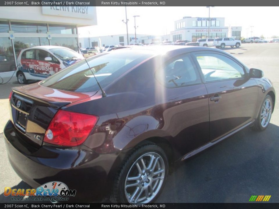 2007 Scion tC Black Cherry Pearl / Dark Charcoal Photo #7