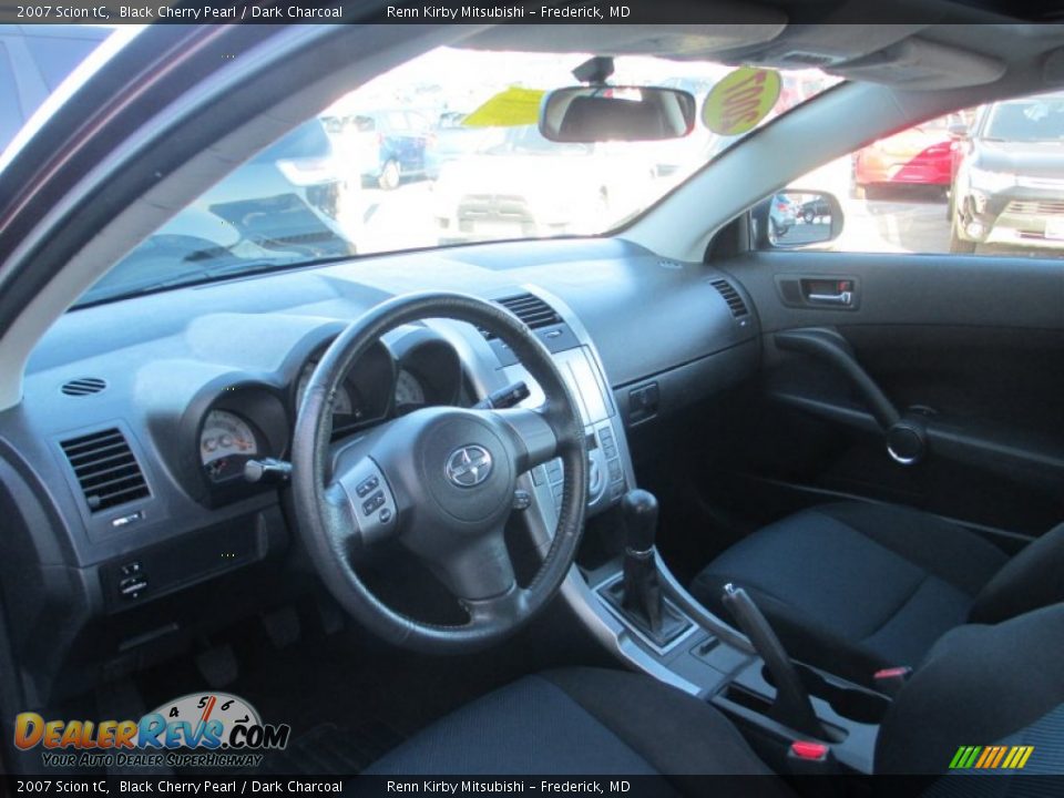 2007 Scion tC Black Cherry Pearl / Dark Charcoal Photo #11