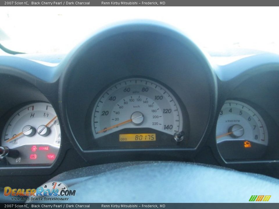 2007 Scion tC Black Cherry Pearl / Dark Charcoal Photo #17