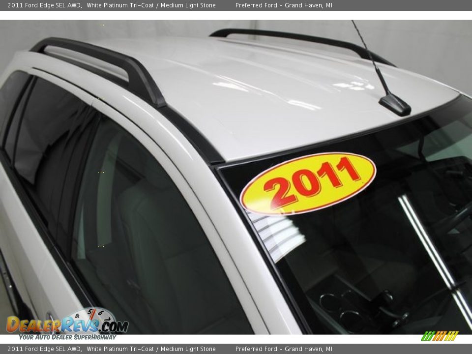 2011 Ford Edge SEL AWD White Platinum Tri-Coat / Medium Light Stone Photo #2