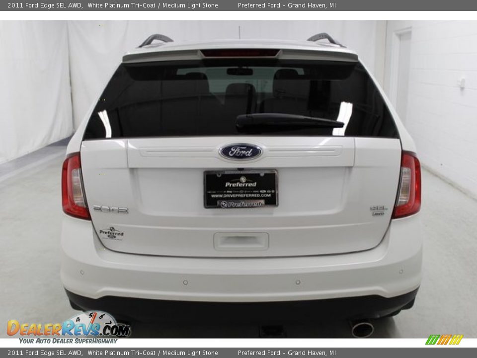 2011 Ford Edge SEL AWD White Platinum Tri-Coat / Medium Light Stone Photo #7