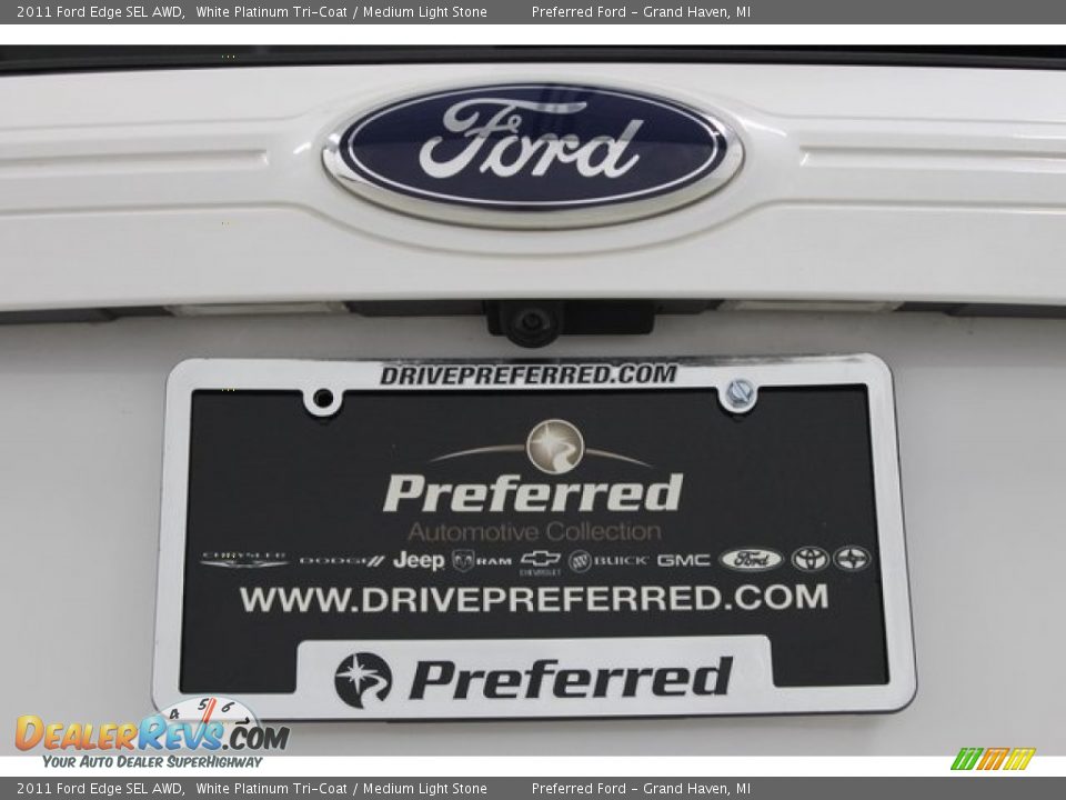 2011 Ford Edge SEL AWD White Platinum Tri-Coat / Medium Light Stone Photo #10