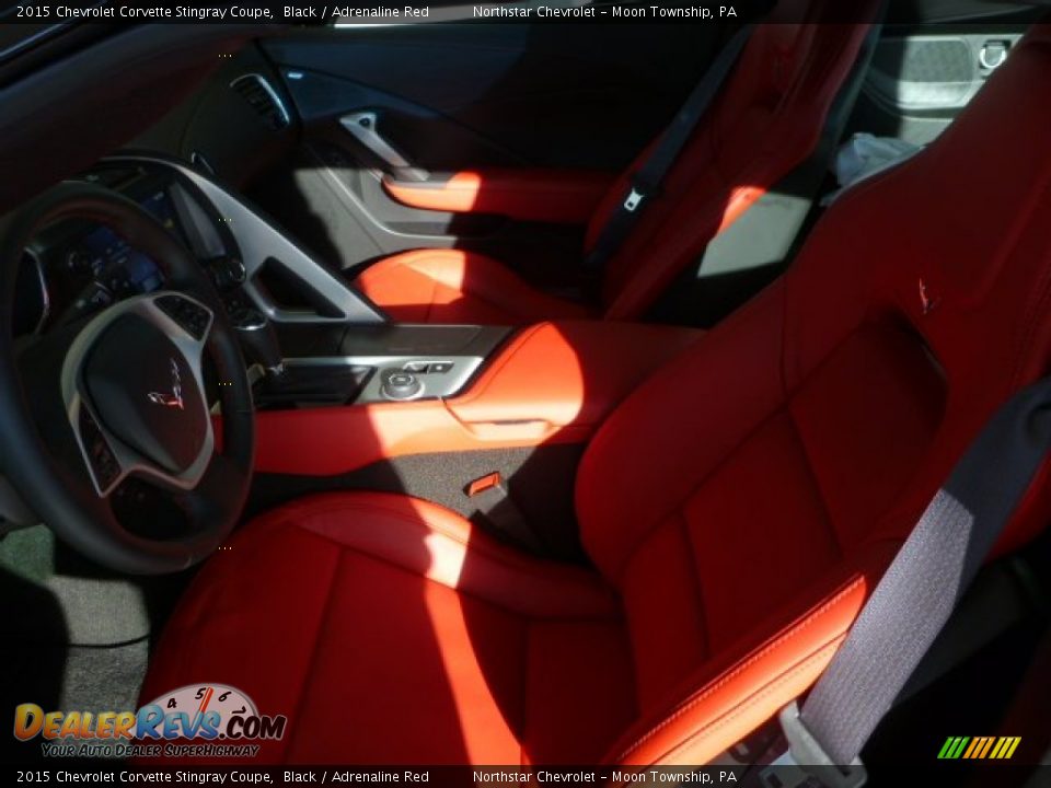 2015 Chevrolet Corvette Stingray Coupe Black / Adrenaline Red Photo #11