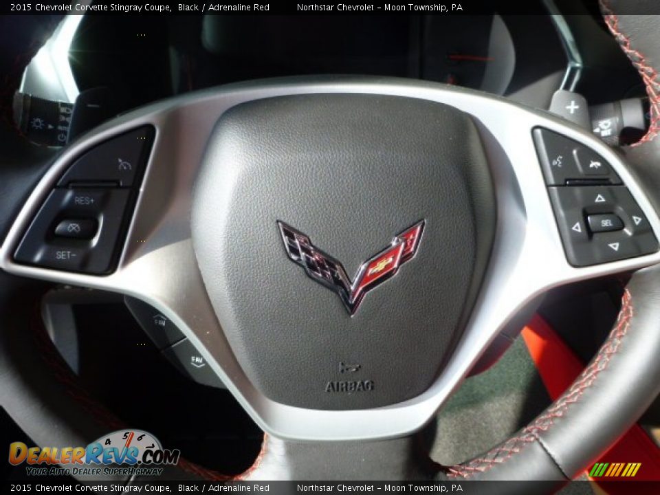2015 Chevrolet Corvette Stingray Coupe Black / Adrenaline Red Photo #17