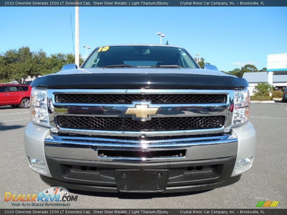 2010 Chevrolet Silverado 1500 LT Extended Cab Sheer Silver Metallic / Light Titanium/Ebony Photo #13