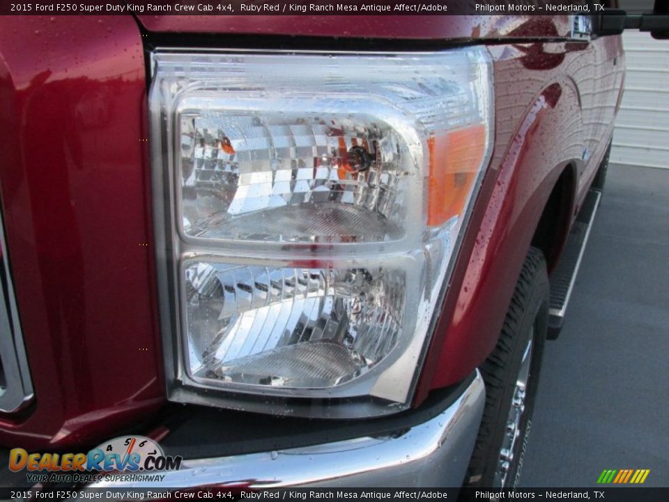 2015 Ford F250 Super Duty King Ranch Crew Cab 4x4 Ruby Red / King Ranch Mesa Antique Affect/Adobe Photo #9