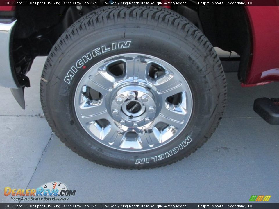 2015 Ford F250 Super Duty King Ranch Crew Cab 4x4 Ruby Red / King Ranch Mesa Antique Affect/Adobe Photo #11