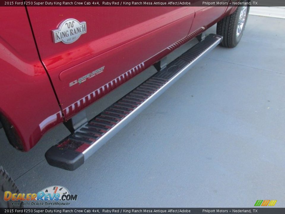 2015 Ford F250 Super Duty King Ranch Crew Cab 4x4 Ruby Red / King Ranch Mesa Antique Affect/Adobe Photo #12