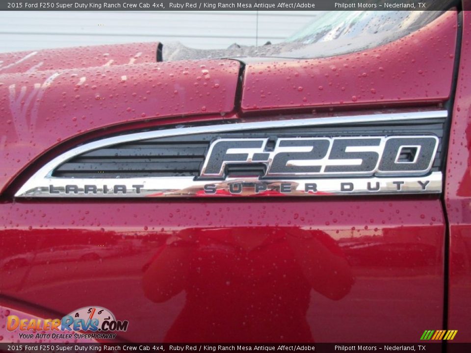 2015 Ford F250 Super Duty King Ranch Crew Cab 4x4 Ruby Red / King Ranch Mesa Antique Affect/Adobe Photo #14
