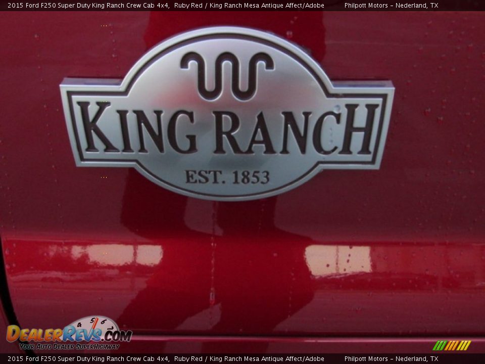 2015 Ford F250 Super Duty King Ranch Crew Cab 4x4 Ruby Red / King Ranch Mesa Antique Affect/Adobe Photo #15