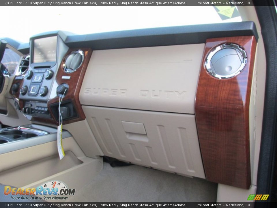 2015 Ford F250 Super Duty King Ranch Crew Cab 4x4 Ruby Red / King Ranch Mesa Antique Affect/Adobe Photo #21