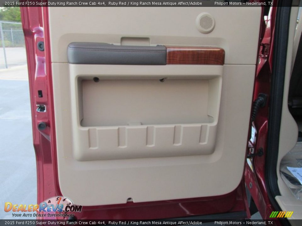 2015 Ford F250 Super Duty King Ranch Crew Cab 4x4 Ruby Red / King Ranch Mesa Antique Affect/Adobe Photo #22