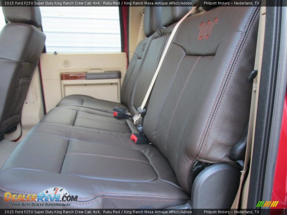 2015 Ford F250 Super Duty King Ranch Crew Cab 4x4 Ruby Red / King Ranch Mesa Antique Affect/Adobe Photo #23