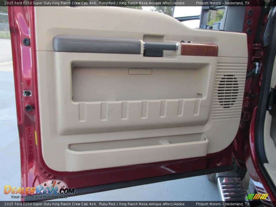 2015 Ford F250 Super Duty King Ranch Crew Cab 4x4 Ruby Red / King Ranch Mesa Antique Affect/Adobe Photo #24