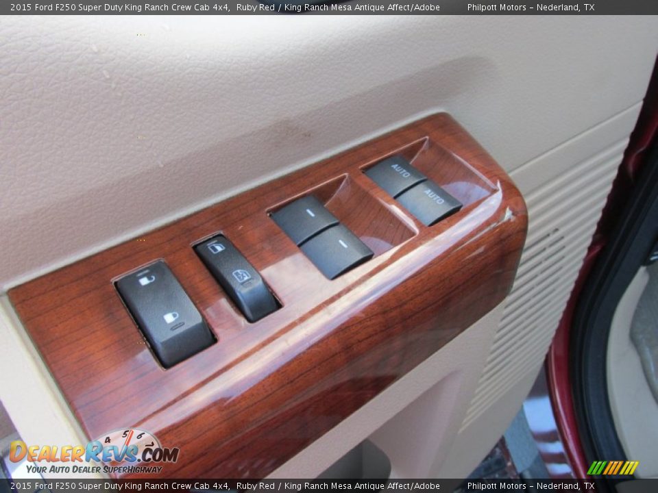 2015 Ford F250 Super Duty King Ranch Crew Cab 4x4 Ruby Red / King Ranch Mesa Antique Affect/Adobe Photo #26