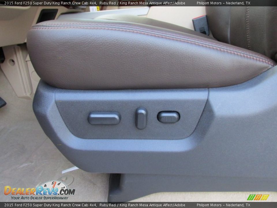 2015 Ford F250 Super Duty King Ranch Crew Cab 4x4 Ruby Red / King Ranch Mesa Antique Affect/Adobe Photo #28