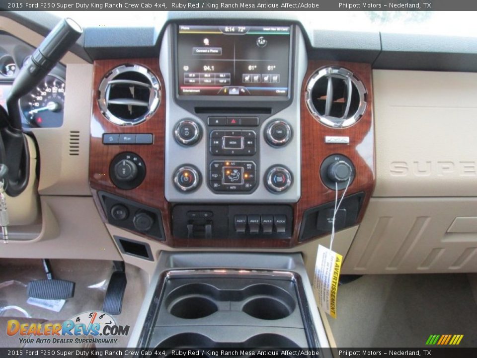 2015 Ford F250 Super Duty King Ranch Crew Cab 4x4 Ruby Red / King Ranch Mesa Antique Affect/Adobe Photo #30