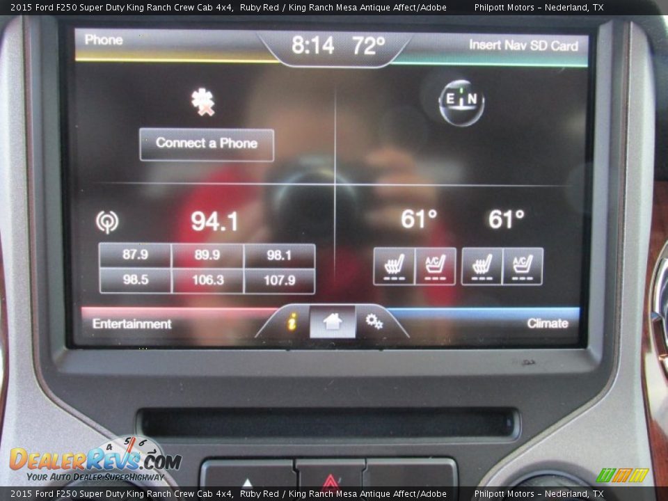 2015 Ford F250 Super Duty King Ranch Crew Cab 4x4 Ruby Red / King Ranch Mesa Antique Affect/Adobe Photo #31