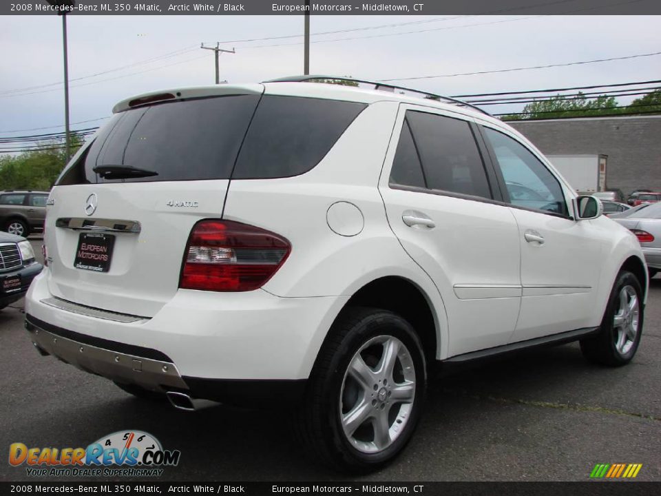 2008 Mercedes-Benz ML 350 4Matic Arctic White / Black Photo #4
