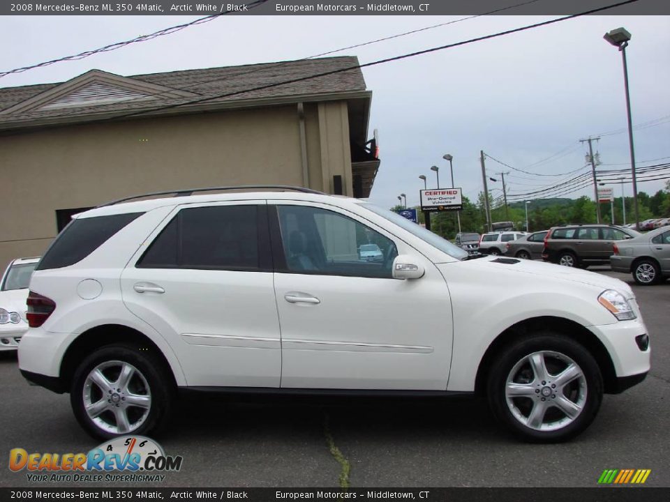 2008 Mercedes-Benz ML 350 4Matic Arctic White / Black Photo #5