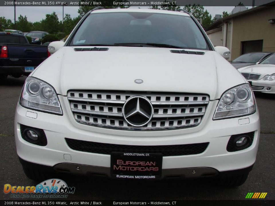 2008 Mercedes-Benz ML 350 4Matic Arctic White / Black Photo #7