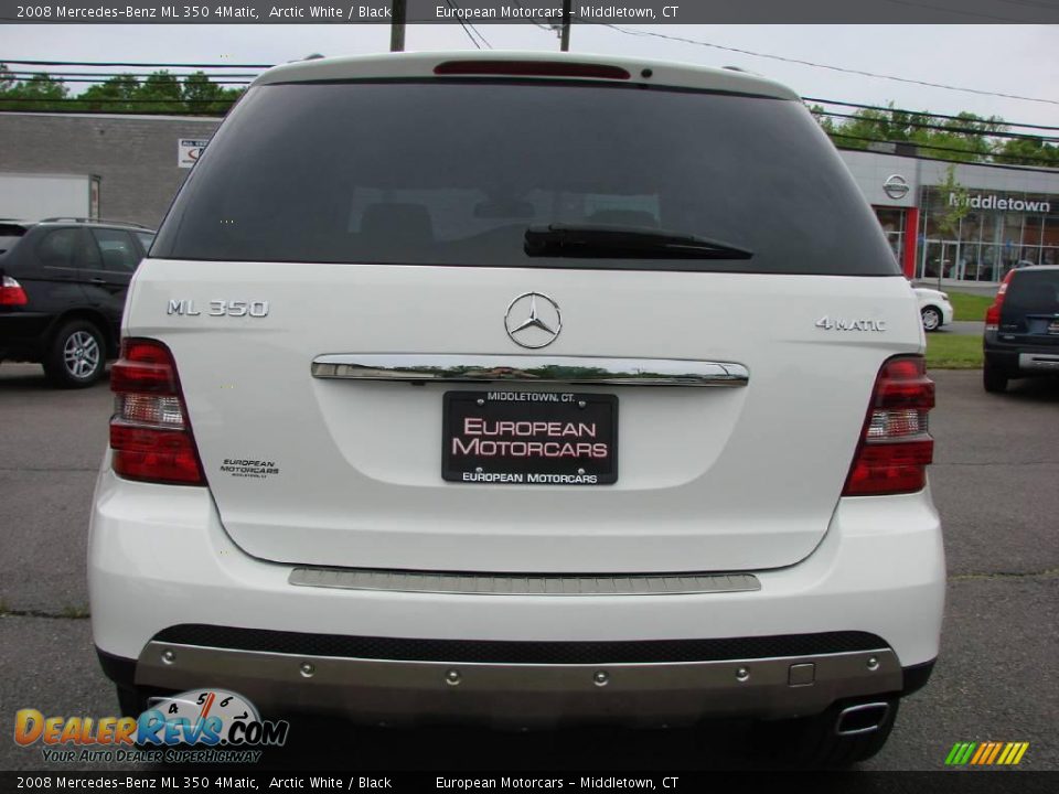 2008 Mercedes-Benz ML 350 4Matic Arctic White / Black Photo #8