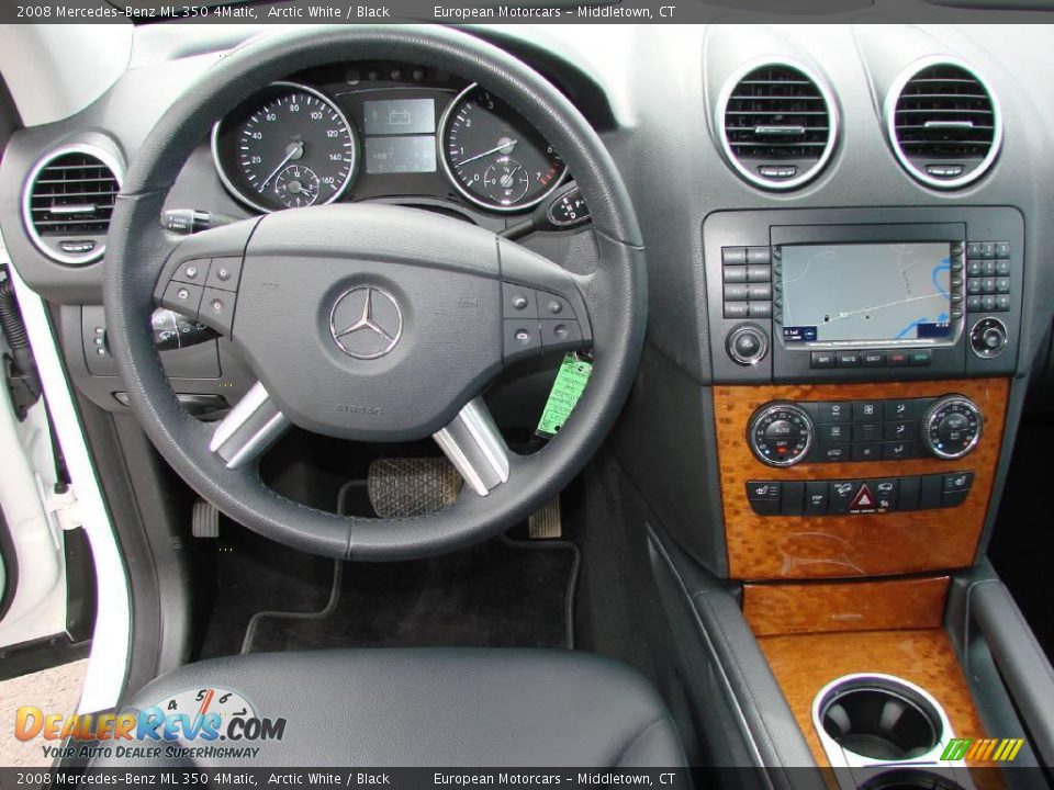 2008 Mercedes-Benz ML 350 4Matic Arctic White / Black Photo #9