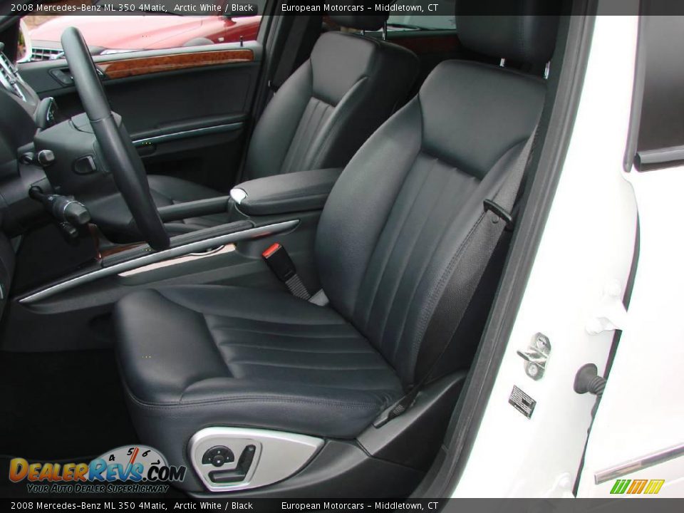 2008 Mercedes-Benz ML 350 4Matic Arctic White / Black Photo #10