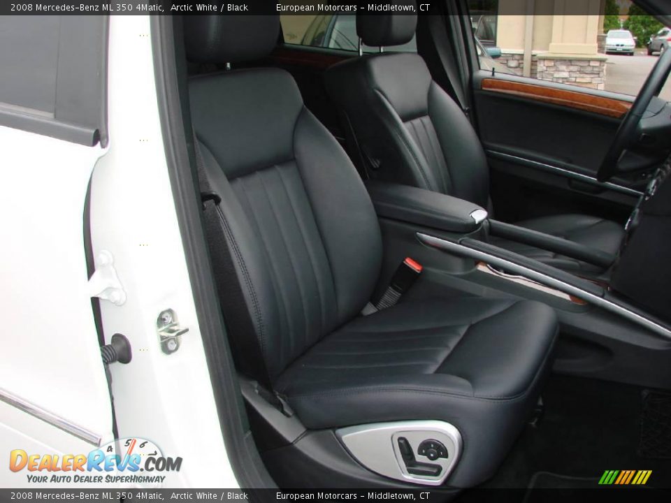 2008 Mercedes-Benz ML 350 4Matic Arctic White / Black Photo #11