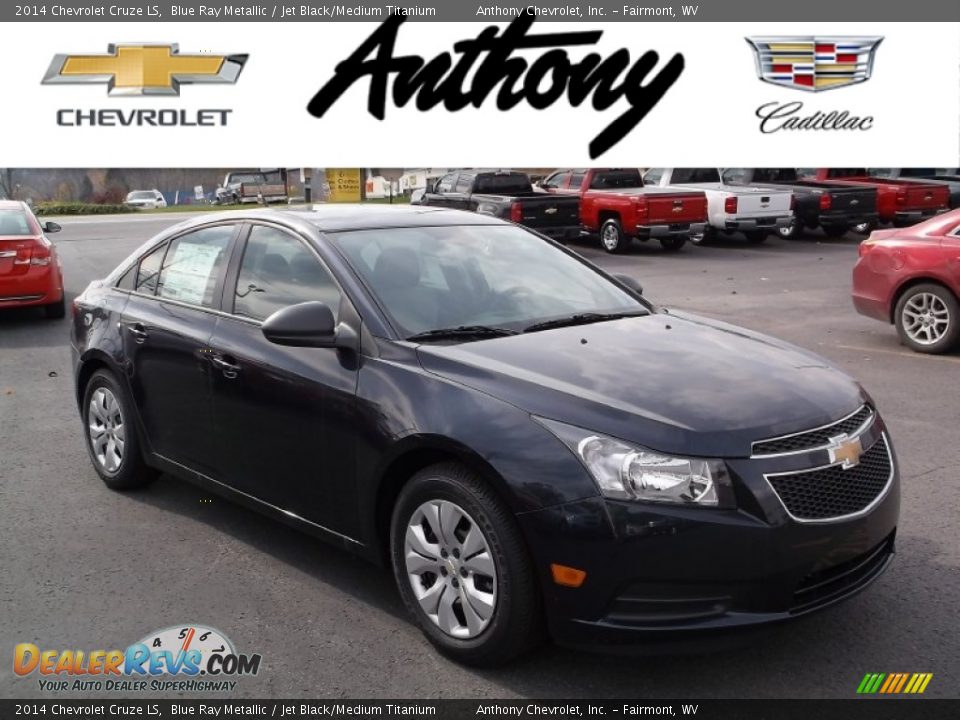 2014 Chevrolet Cruze LS Blue Ray Metallic / Jet Black/Medium Titanium Photo #1