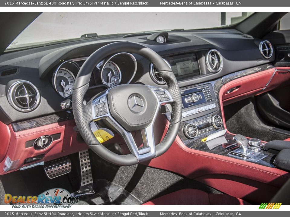 2015 Mercedes-Benz SL 400 Roadster Iridium Silver Metallic / Bengal Red/Black Photo #5