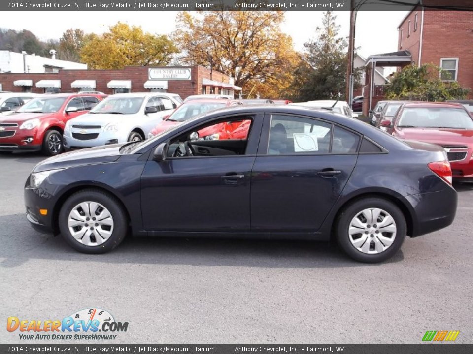 2014 Chevrolet Cruze LS Blue Ray Metallic / Jet Black/Medium Titanium Photo #6