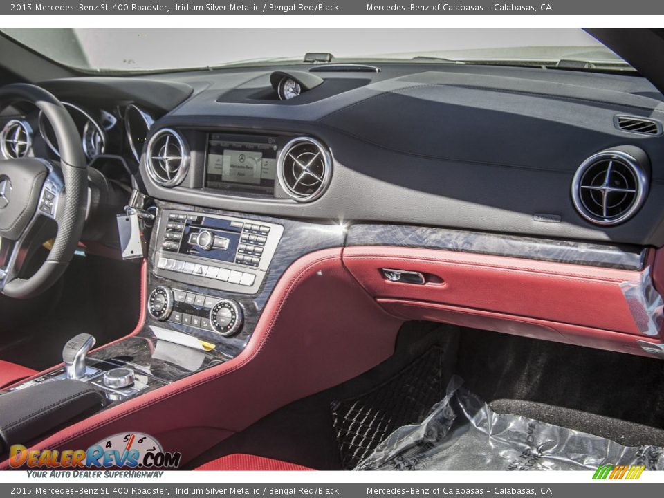 2015 Mercedes-Benz SL 400 Roadster Iridium Silver Metallic / Bengal Red/Black Photo #8