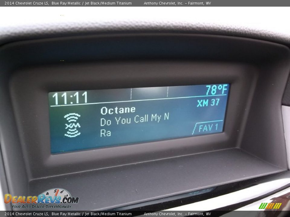 2014 Chevrolet Cruze LS Blue Ray Metallic / Jet Black/Medium Titanium Photo #14
