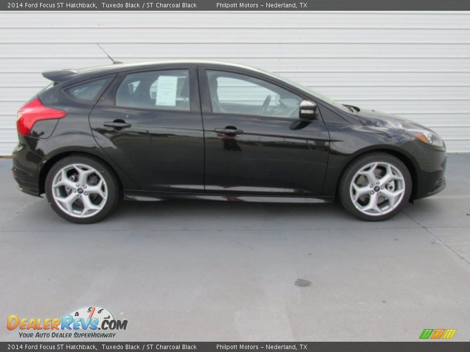 2014 Ford Focus ST Hatchback Tuxedo Black / ST Charcoal Black Photo #3