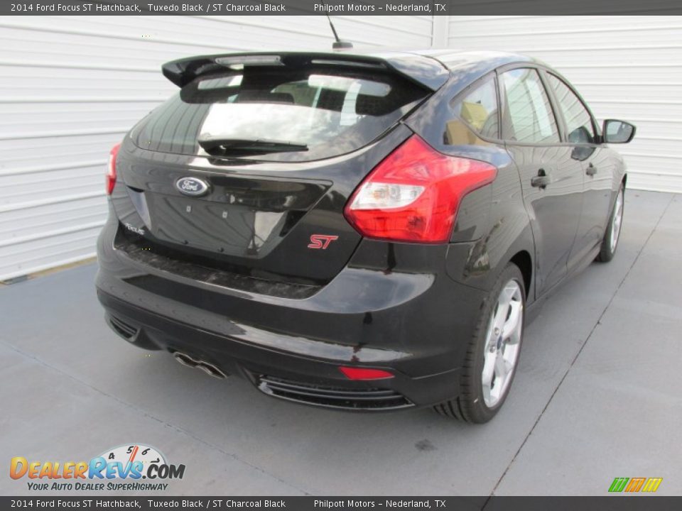 2014 Ford Focus ST Hatchback Tuxedo Black / ST Charcoal Black Photo #4