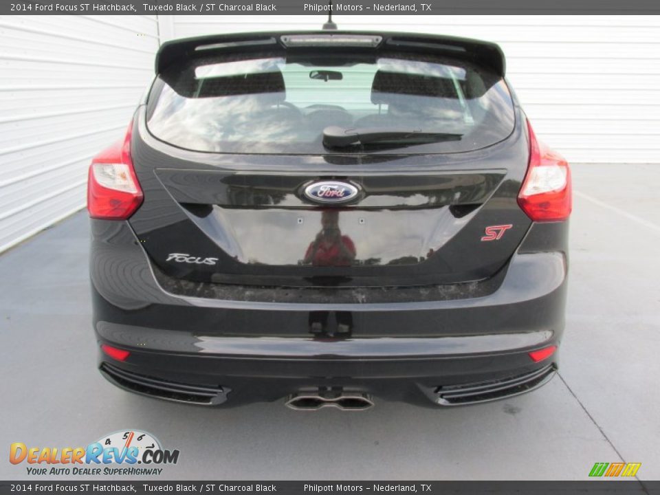 2014 Ford Focus ST Hatchback Tuxedo Black / ST Charcoal Black Photo #5