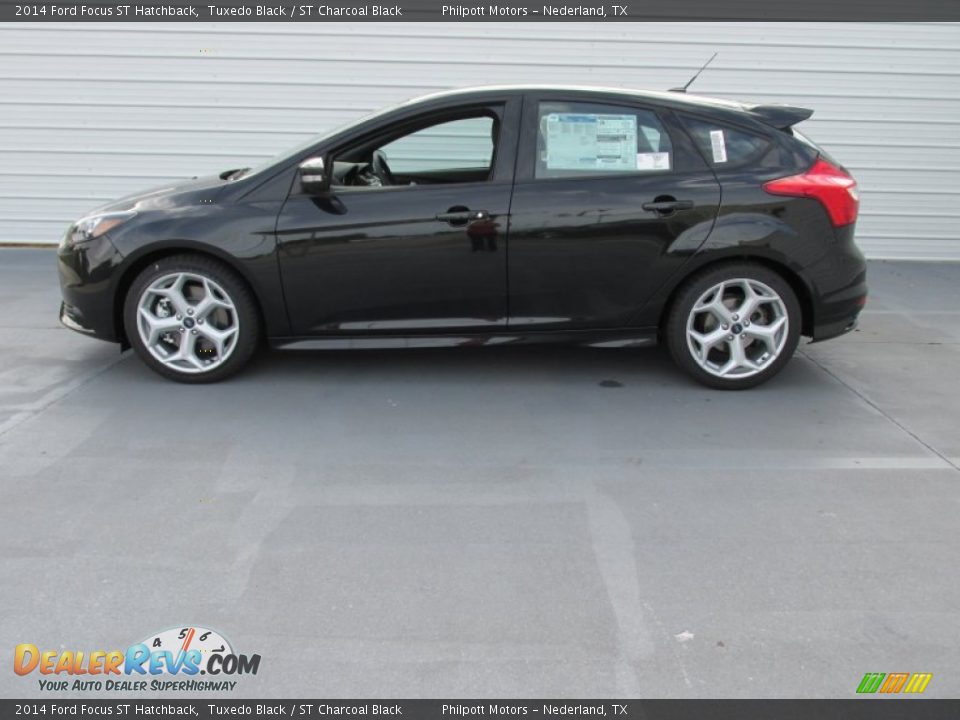 2014 Ford Focus ST Hatchback Tuxedo Black / ST Charcoal Black Photo #6
