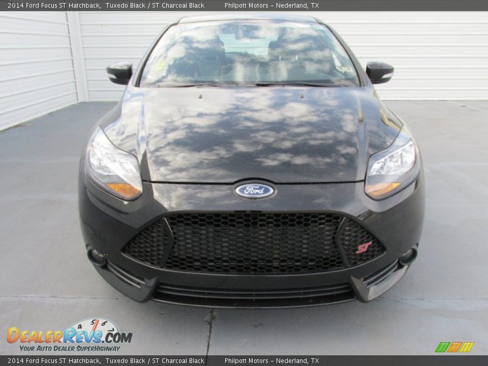 2014 Ford Focus ST Hatchback Tuxedo Black / ST Charcoal Black Photo #8